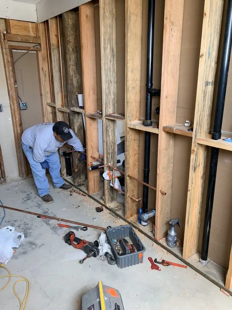 Commercial rough-in plumbing for Gas Line Repair in Belle View